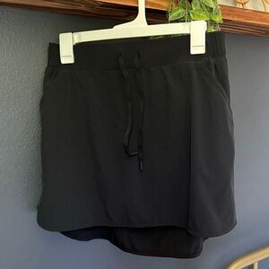 All in Motion Black Athletic Skort with Drawstring and Pockets
